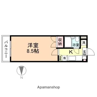コーポレーション緑町【4階】の間取り