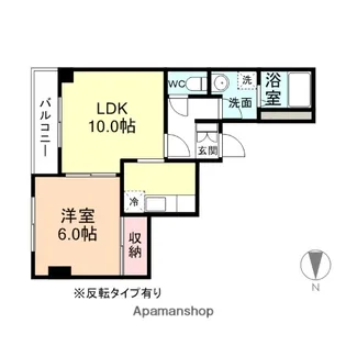 ベルトピア富山5B棟【B101号室】の間取り
