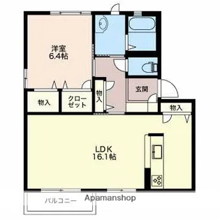 プチハイム山室【2階】の間取り