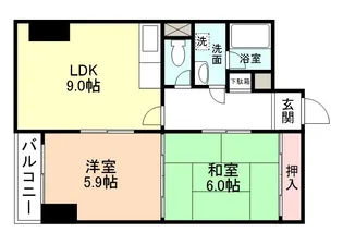 リアライズ千歳【8階】の間取り