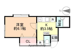 信開セルーラ於保多町Ⅱ【1階】の間取り