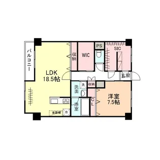 AGROST TOWER富山駅前【9階】の間取り