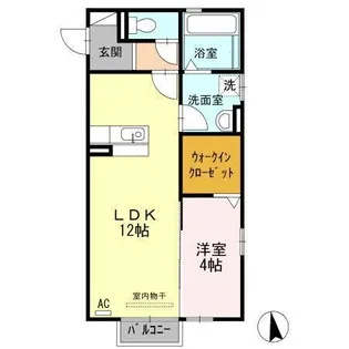 リシェス・オカザキⅣ【2階】の間取り