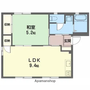 ディアス ベル フエーベ【1階】の間取り