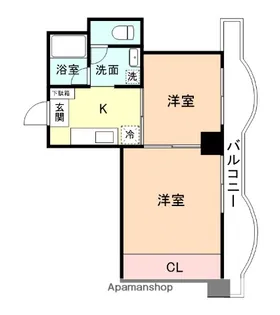 キャピタル平安【2階】の間取り
