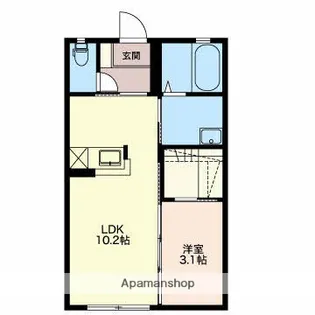 グランドサーフ【1階】の間取り