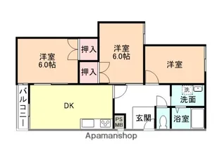 ハイツ41【C-2号室】の間取り
