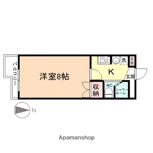 ラフィネ清水2号館【3階】の間取り
