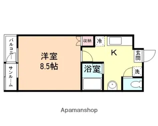 パールハウス【111号室】の間取り