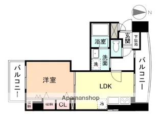 ダイアパレス神通【7階】の間取り