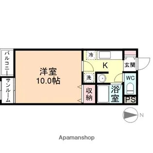アイリス石金【1階】の間取り