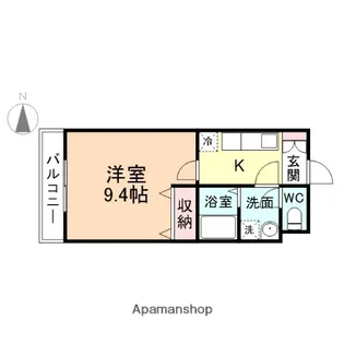サンライズ朝陽【3階】の間取り