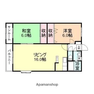 エクセル南【3階】の間取り
