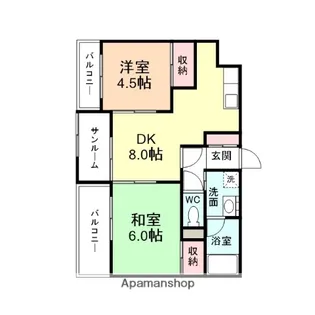 コーポみなみ196【3階】の間取り