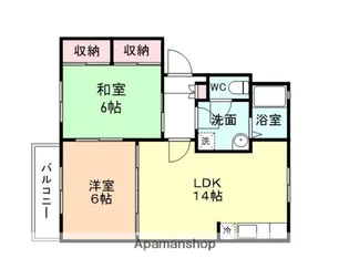フレグランス南台【2階】の間取り