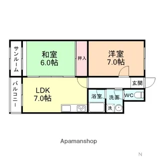 クレストフォルム上富居【3階】の間取り