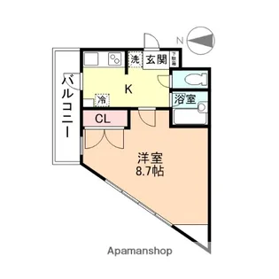 ラフィネ五福2【101号室】の間取り