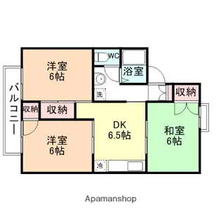 パレーシャル堀川【101号室】の間取り