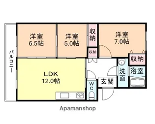 ルーチェ・ソラーレ【3階】の間取り