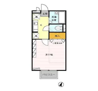 メルベーユ2001【2階】の間取り