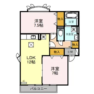 アザレアパーク D【1階】の間取り