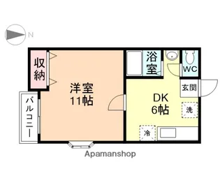 カナビアン【101号室】の間取り