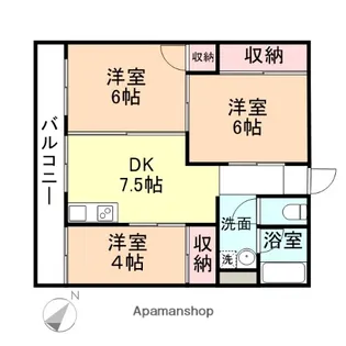 アネックス大観【1階】の間取り