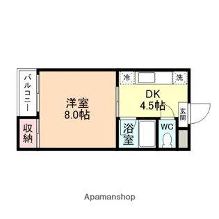 フローラス富山【2階】の間取り