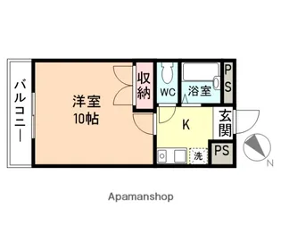 アンサンブル山室【308号室】の間取り