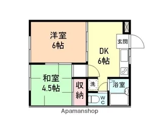 レヴール綾田A棟【1階】の間取り