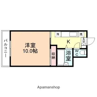 PLAZA金代【103号室】の間取り