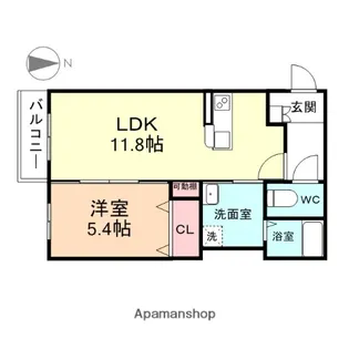 ハートフルブリーゼ【1階】の間取り