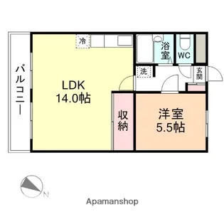 メゾン光陽【101号室】の間取り