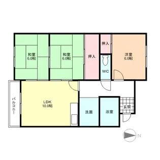 フジハイツ【2階】の間取り