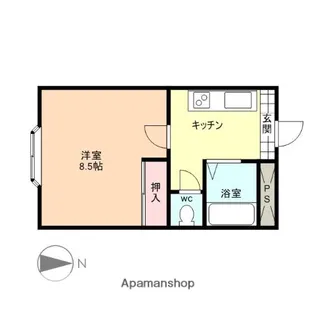 サウスヒルズ【1階】の間取り