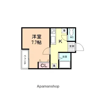 エレガンスコート黒瀬【2階】の間取り
