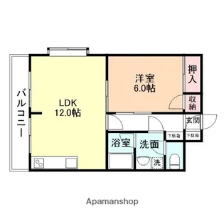 富山県富山市上赤江町1丁目【マンション】の間取り