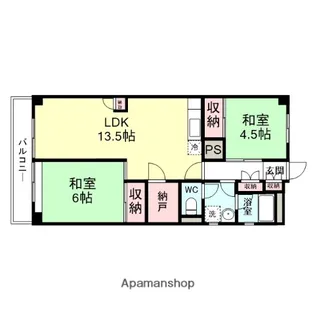 グランドハイツ清水【4階】の間取り