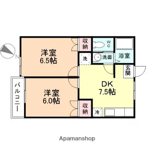 ファーブル【1階】の間取り