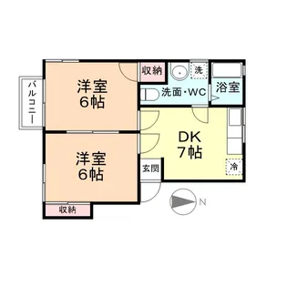 エバ・ライフ【2階】の間取り