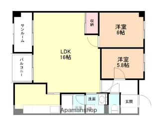 ベルグランデ【3階】の間取り