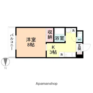 レジデンス・タカシ【307号室】の間取り