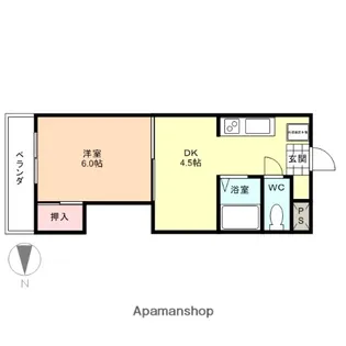 ハイツ南【2階】の間取り