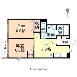 ル・グランヴェールⅠ【1階】の間取り