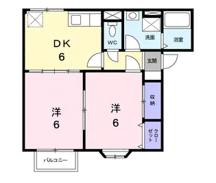 アプリカード吟【1階】の間取り