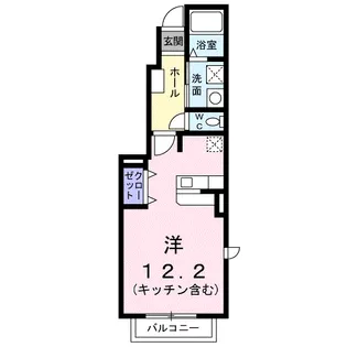 カーサ・クレールⅣ【1階】の間取り