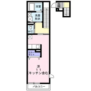 サニーパティオⅡ【2階】の間取り