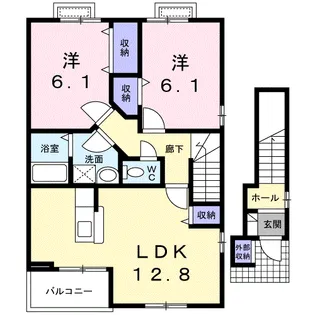 アロマ・フォーレ【2階】の間取り