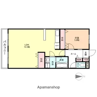 アベニュー布瀬【2階】の間取り