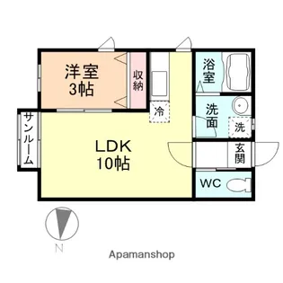 PARK SQUARE【1階】の間取り